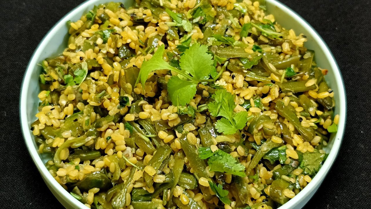 নিরামিষ সিম মুগ ছেঁচকি /sim mug cheachki/vegetarian recipe 