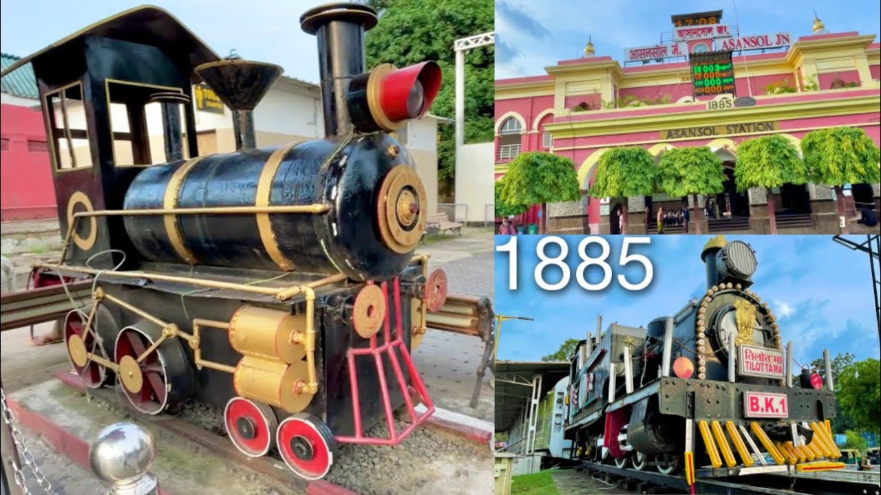1885 अंग्रेज़ों के जमाने के रेल्वे स्टेशन पर ये कमाल का भाप वाला Engine पश्चिम बंगाल आसनसोल