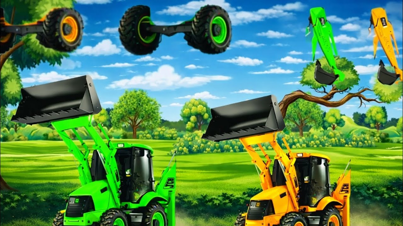 Amazing Wheel Loader Animation | Colorful Construction Vehicles | Heavy Equipment Fun