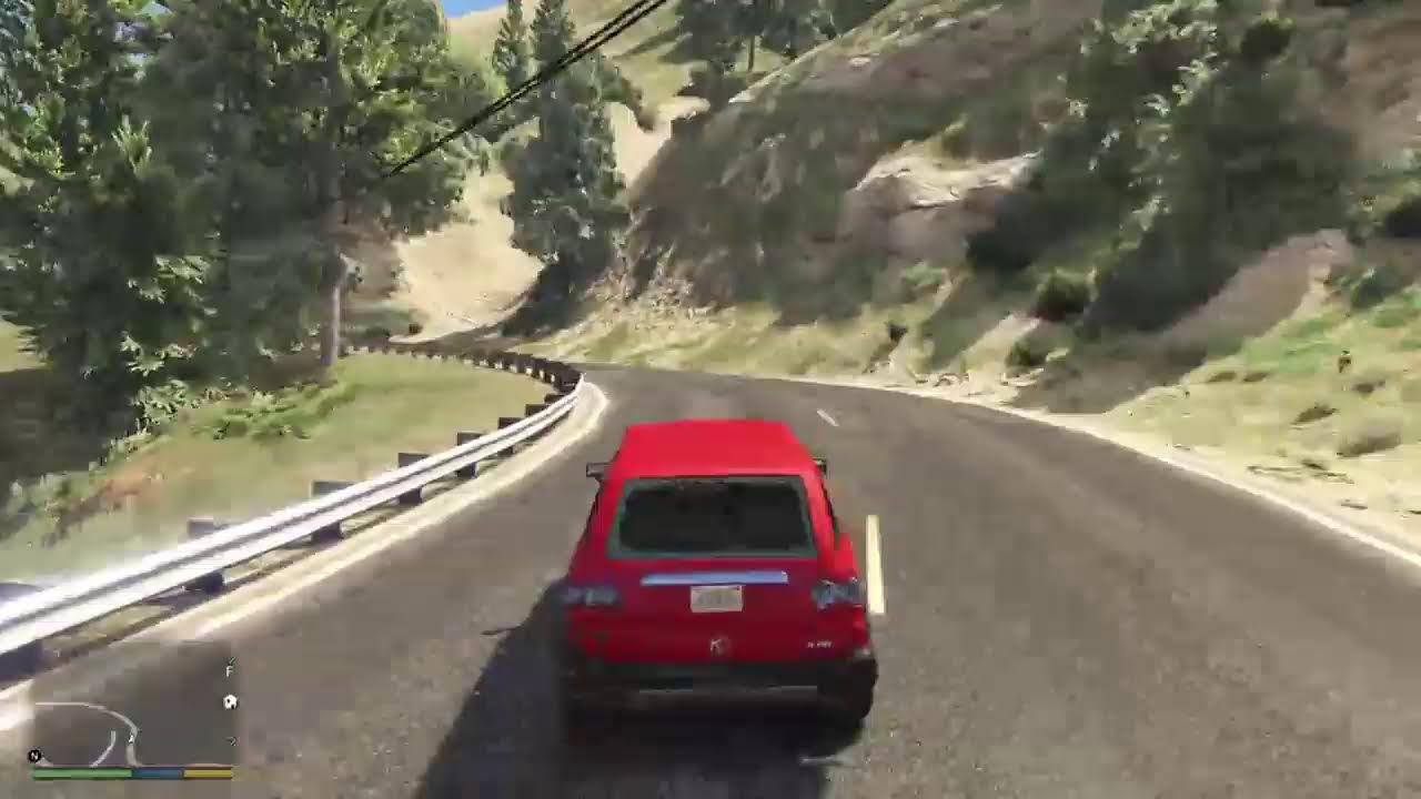 Grand theft auto driving about