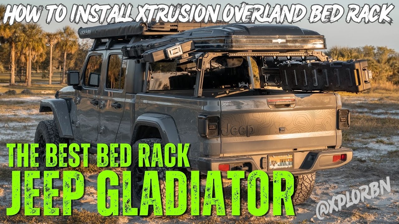 BEST Bed Rack for Jeep Gladiator | Install Xtrusion Overland XTR1