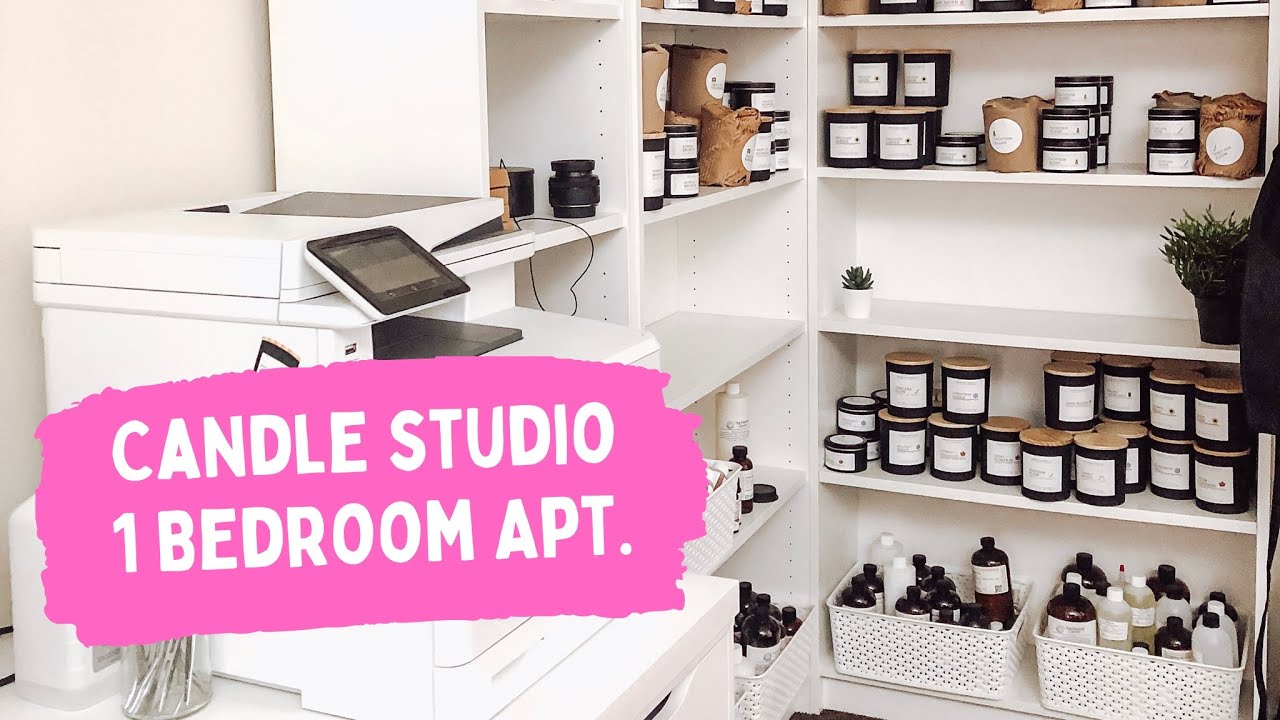 Here's How I Store My Candle Supplies In My One Bedroom Apartment (Updated Candle Studio Tour 2022)