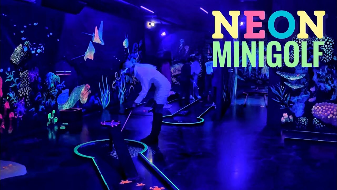 3D NEON Minigolf in the Dark ⛳️ Golf 2.0