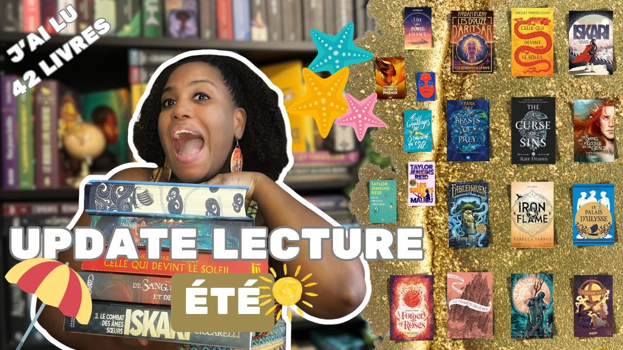 Update lecture été 📚⛱️🕶️ J'ai lu 42 livres 😊
