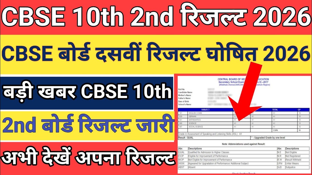 CBSE 2nd Board 10th Result 2026 || CBSE 10th 2nd Board Result Kaise Dekhe 2026 ! CBSE 10th Result ?