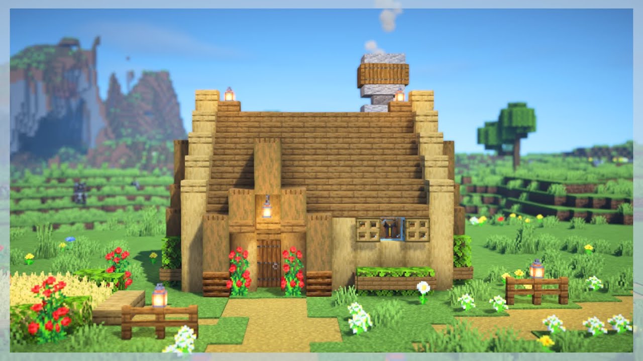 【Minecraft】シンプルな家の作り方｜初心者向け【マイクラ建築】