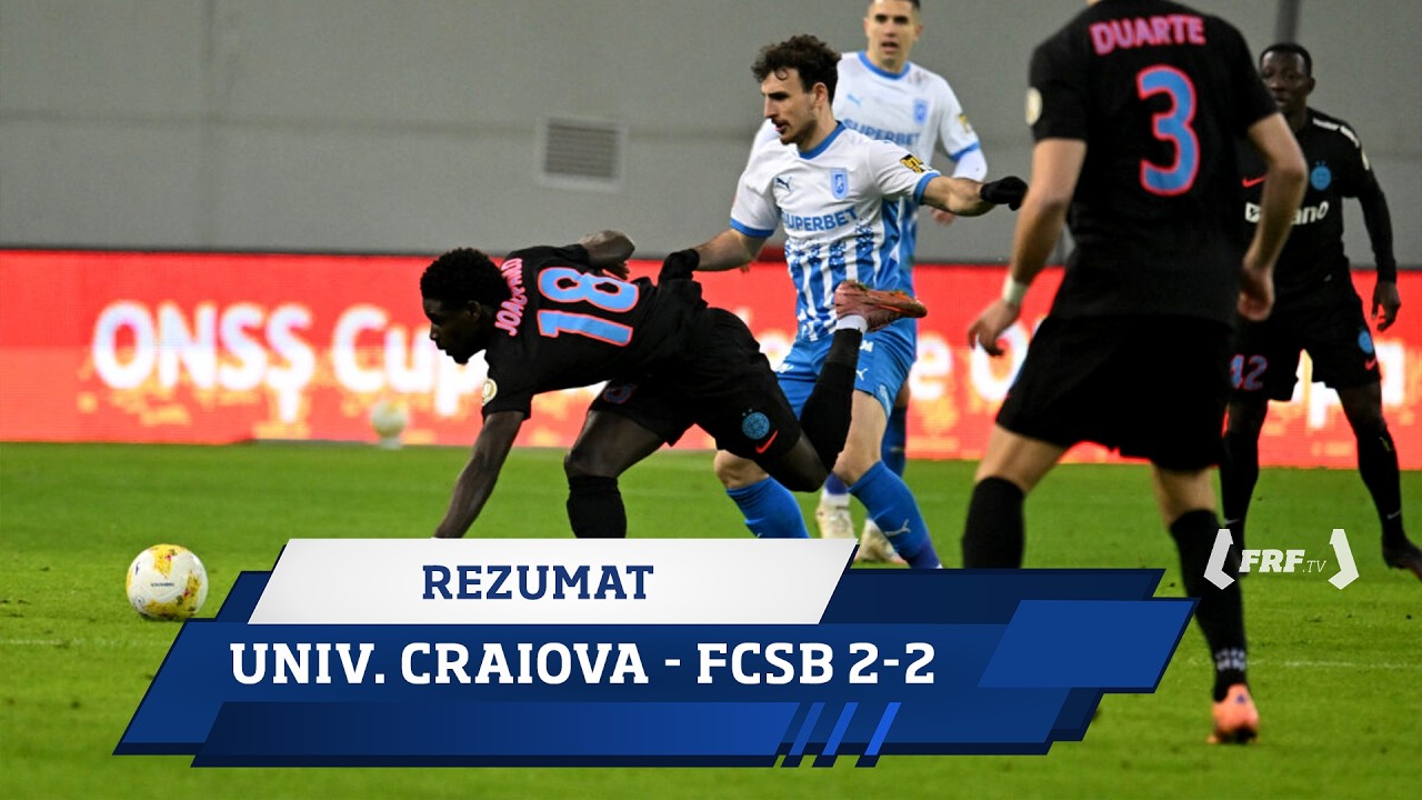 Cupa României Betano, grupe: Univ. Craiova - FCSB 2-2 (Rezumat, 12.02.2026)