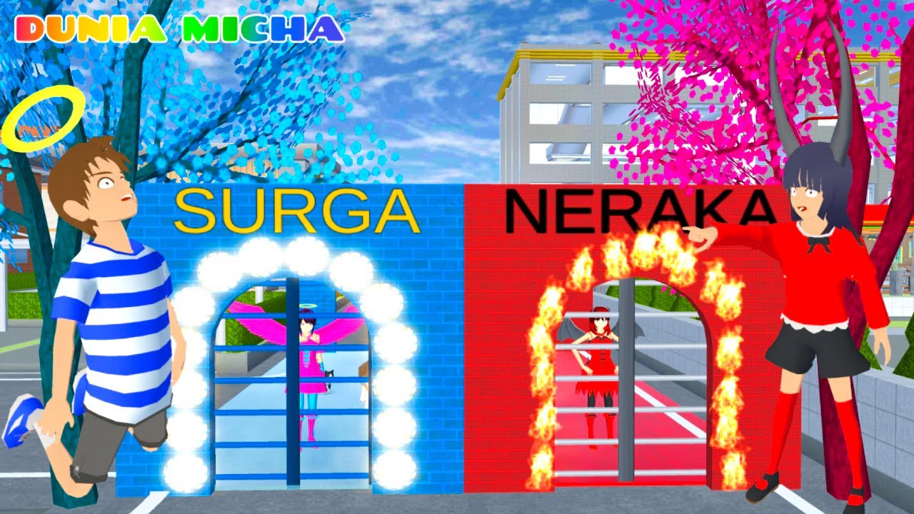 Yuta Malaikat Baik Bawa Bocil Masuk Surga 😳 Mio Ada Perangkap Neraka ⁉️ Sakura School Simulator