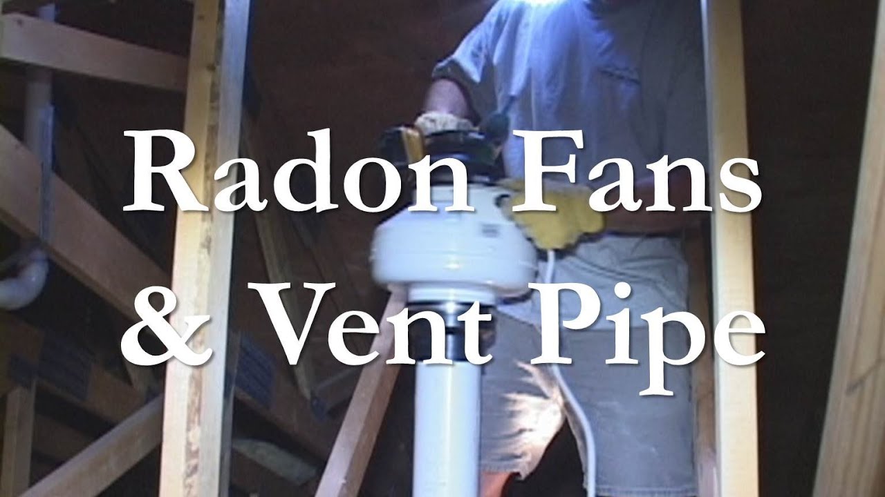 Radon Vent Pipe and Fan Installation