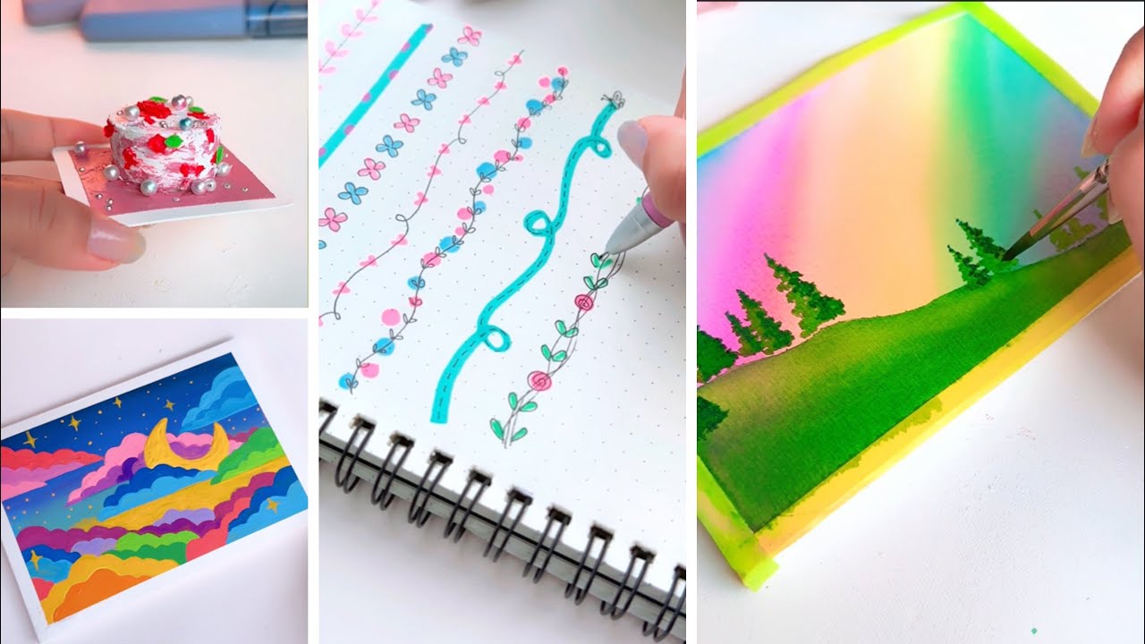 Easy Painting when you’re bored | watercolor painting | Art Tutorial