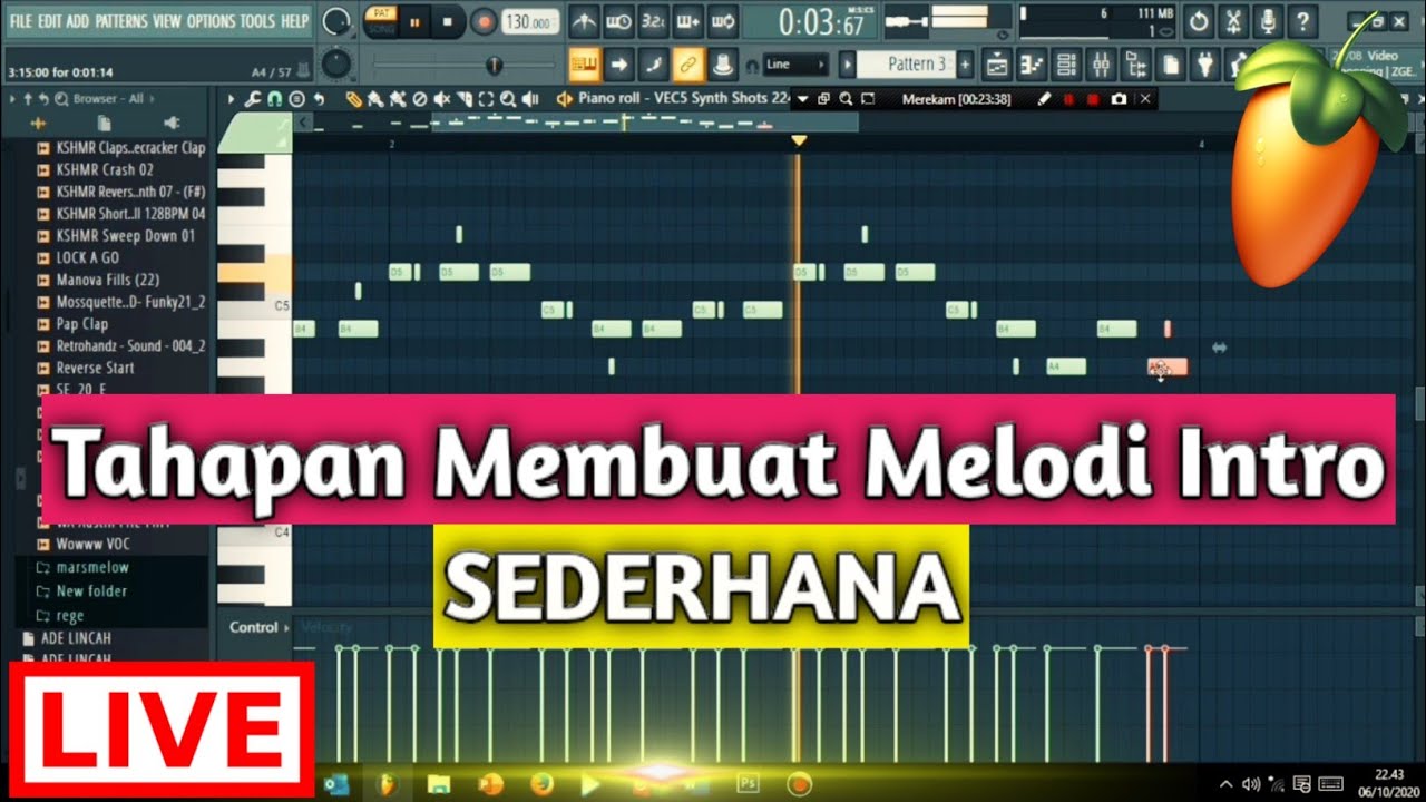TAHAPAN MEMBUAT MELODI DI FL STUDIO