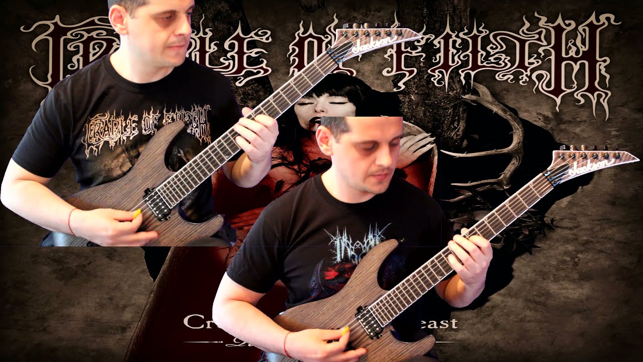 Cradle of Filth - Beneath The Howling Stars (Guitar cover + TAB)
