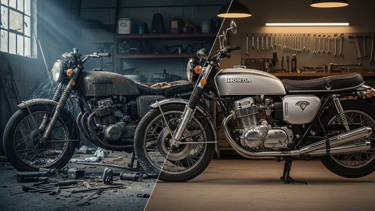 Honda CB750 Four 1972 Complete Rebuild | ASMR Restoration