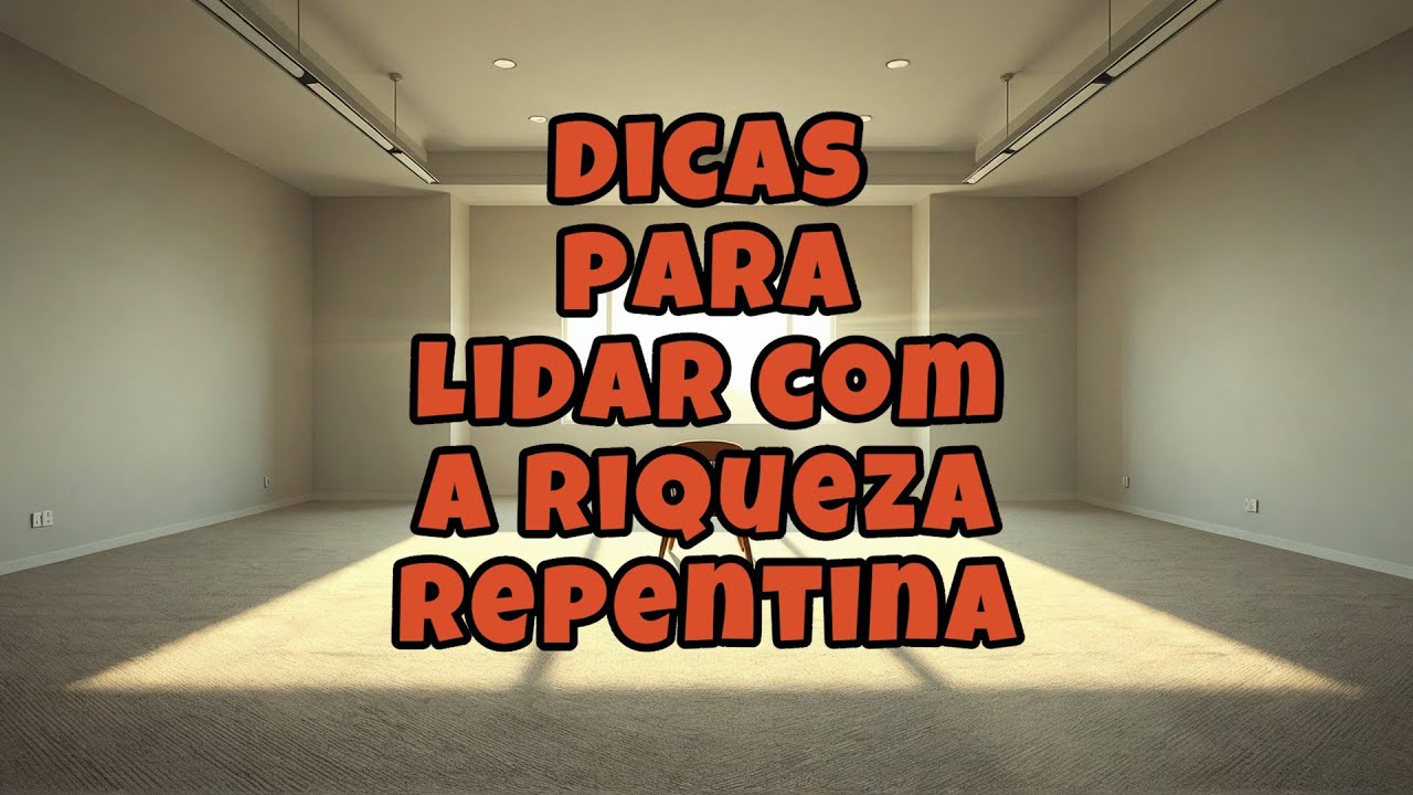 DICAS PARA LIDAR COM A RIQUEZA REPENTINA