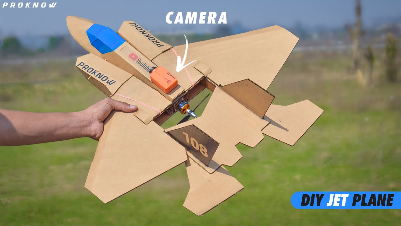 Make a RC Jet Plane Using Cardboard - FT Alpha RC Airplane