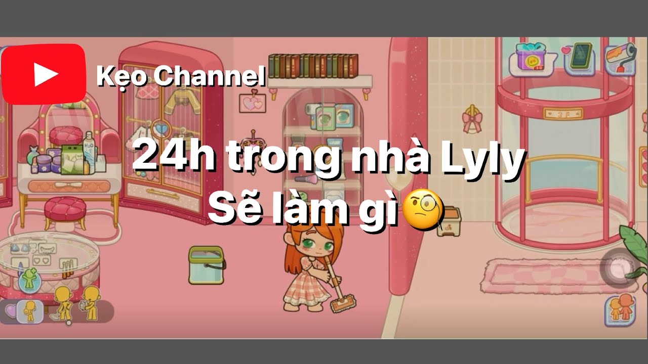 Thử thách 24h trong nhà và Lyly sẽ làm gì đây ????🧐#gameworld #gameplay 