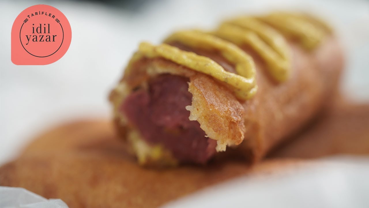 Corn Dog Tarifi 🌭🌭(Sokak Lezzetleri) | Kızarmış Sosis