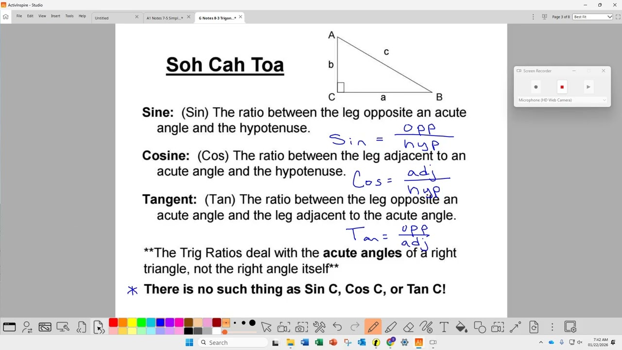 Geometry Notes 8-3