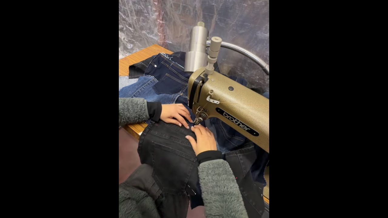 【2026.01.19】古着デニムのジャンパースカート製作｜デニムリメイク｜独り言・時々おしゃべりSewing ASMR & Light Chat (Talking to Myself)