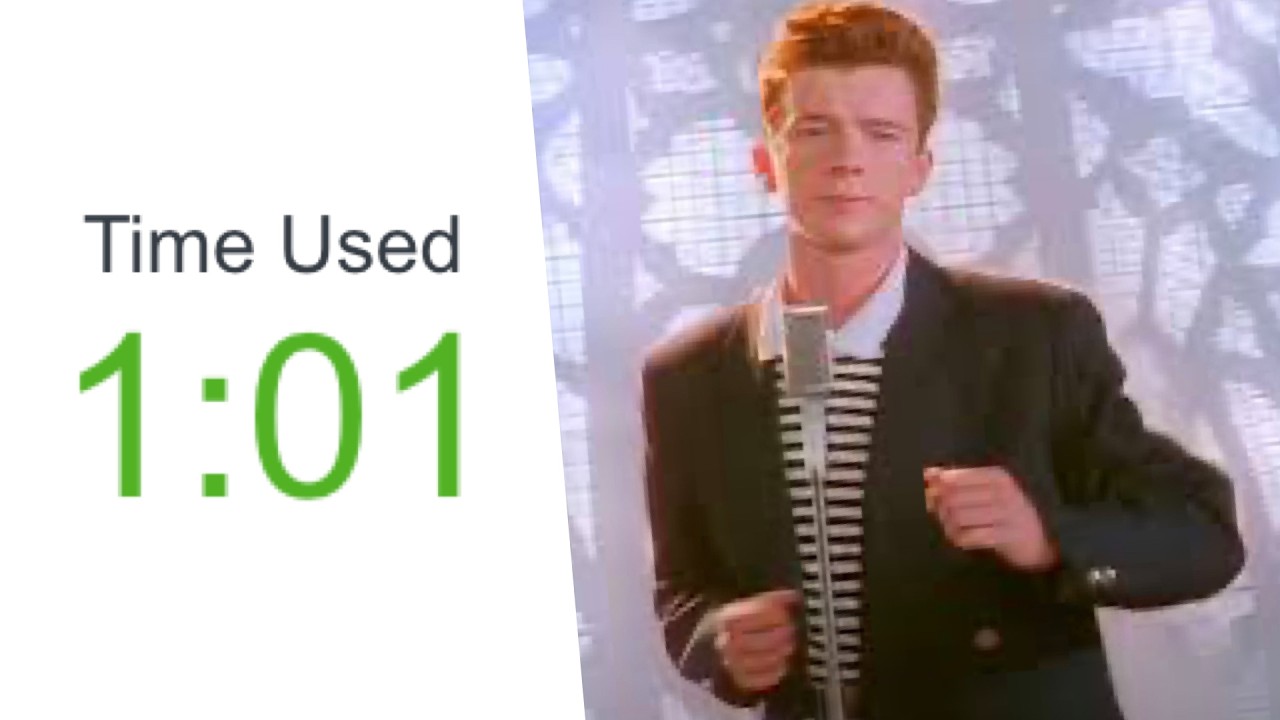 1 Minute Rickroll Speedrun