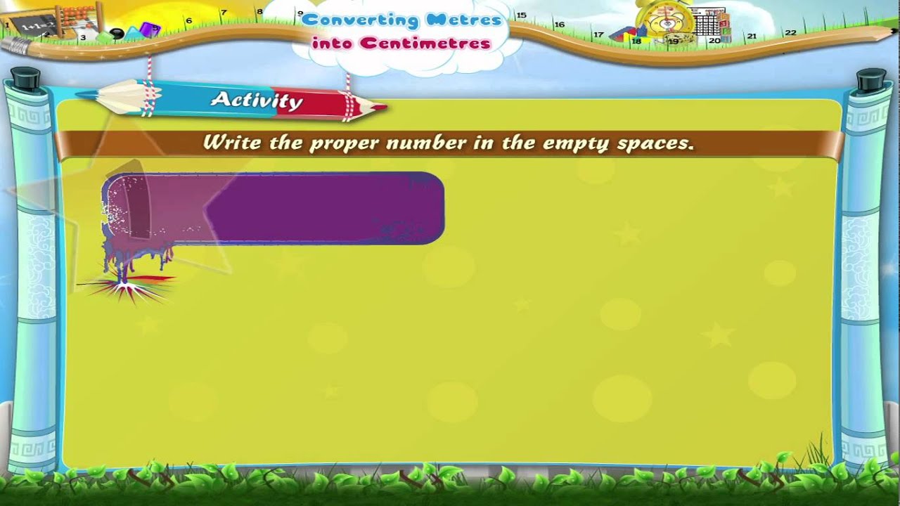 Learn Grade 3 - Maths - Converting Meters into Centimeters