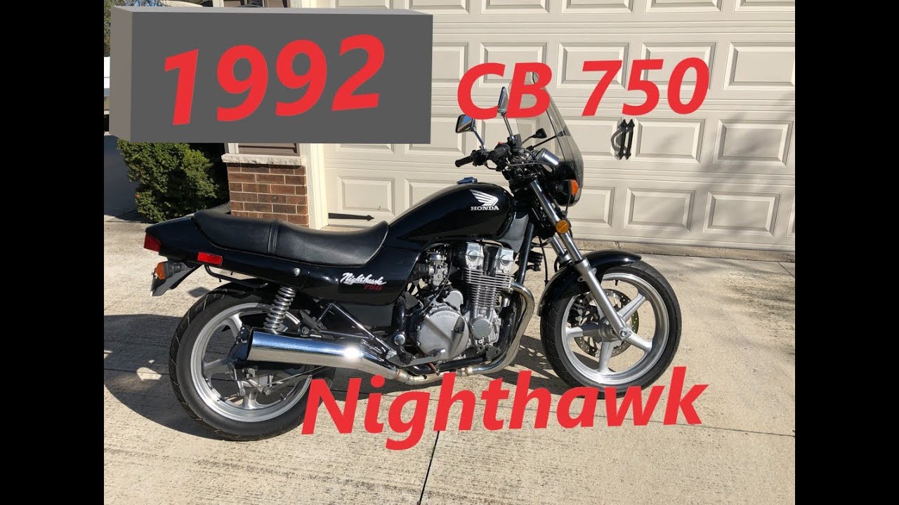 1992 Honda Nighthawk CB 750 walk around and cold start