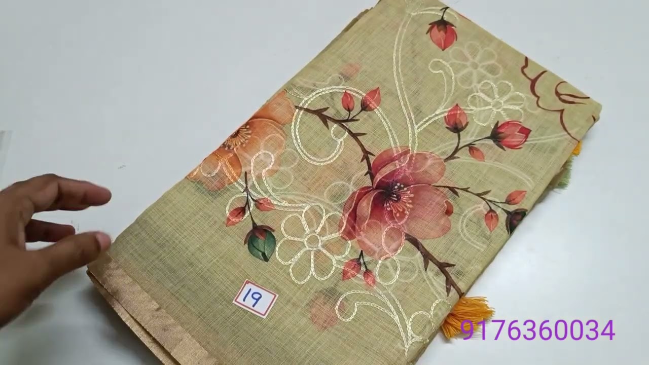 Linen cotton with embroidery // video 3 