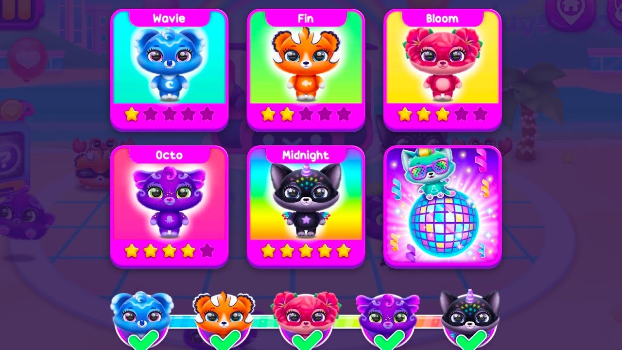 Fluvsies merge party Tutoclub pets Tutotoons games 