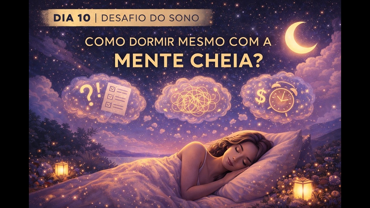 Desafio do sono - Dia 10 - Como dormir mesmo com a mente cheia?