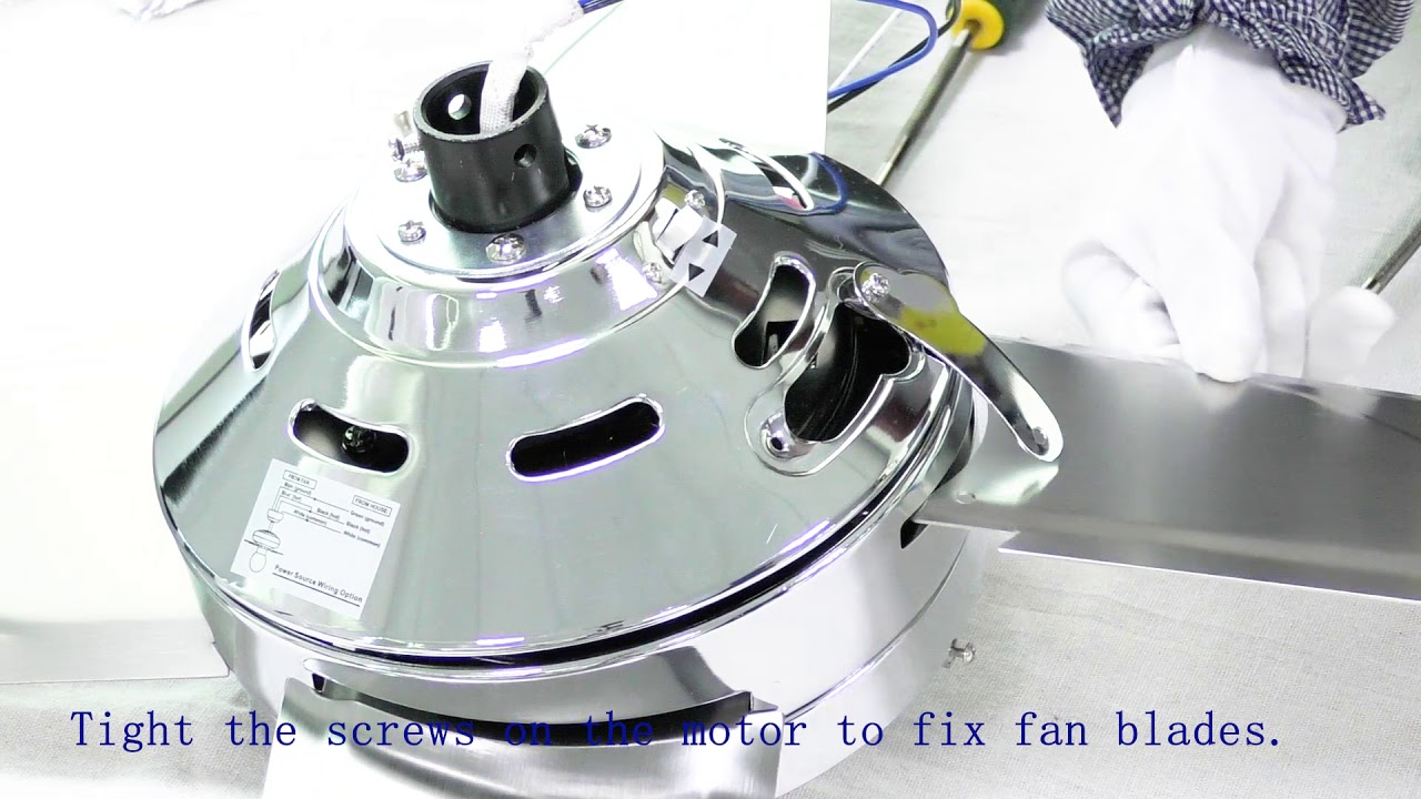 Tropical Fan New 44 inch instruction video