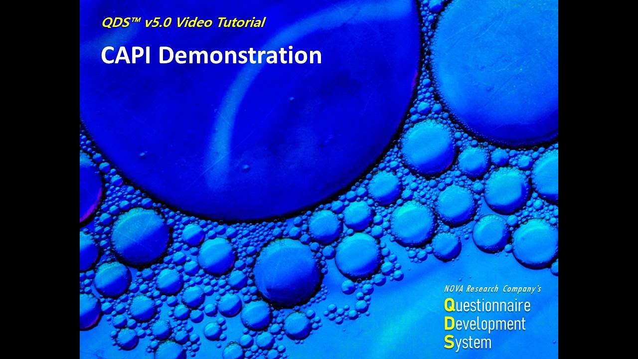 QDS CAPI: CAPI Survey Demonstration (14:31)