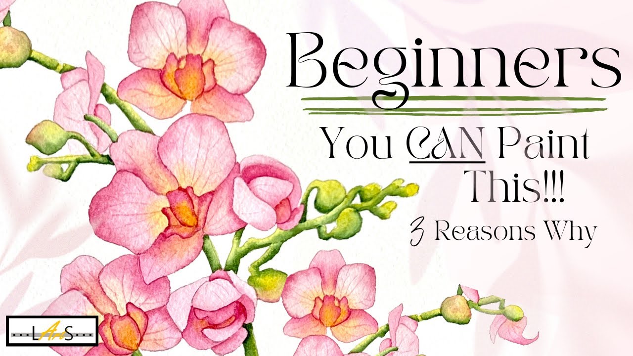 ВНИМАНИЕ, художники! Даже новички смогут нарисовать эти акварельные орхидеи! 3 причины почему!
