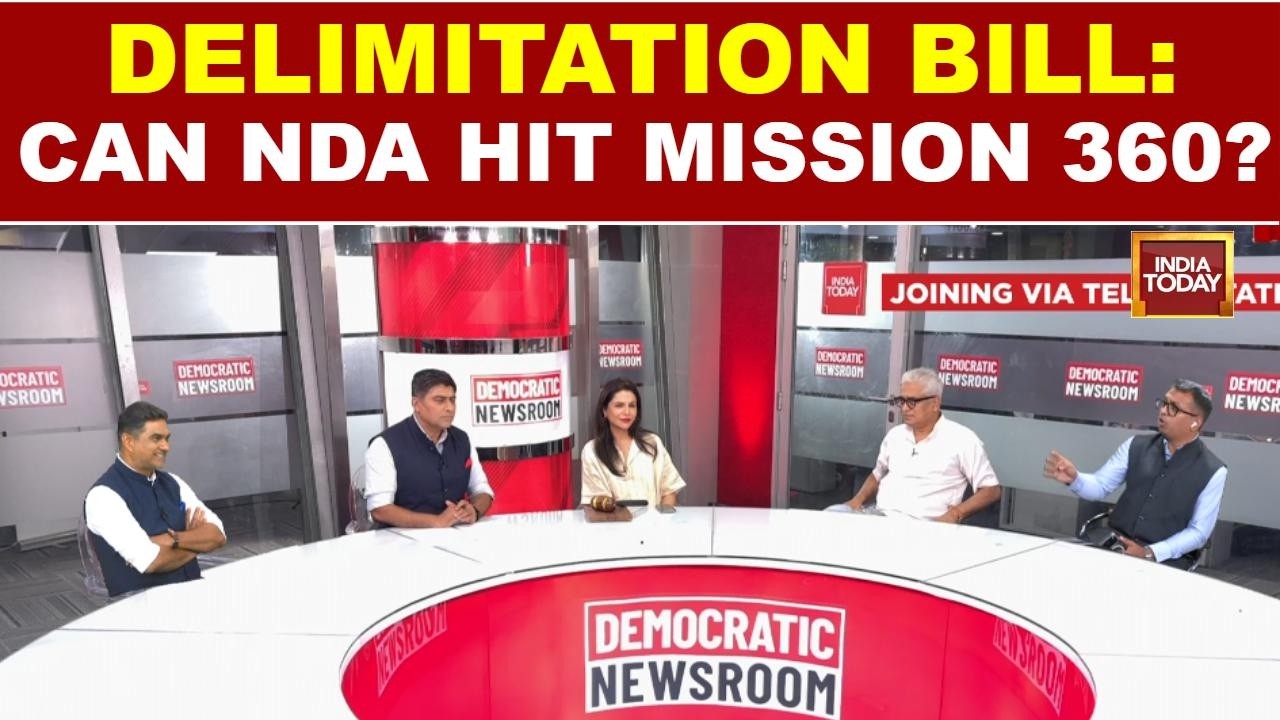LIVE: Can BJP-Led NDA Achieve 'Mission 360' To Pass Delimitation Bill In Parliament ? India Today