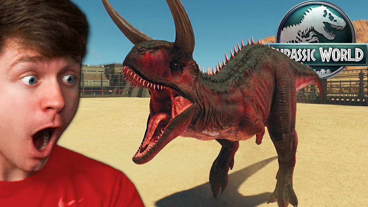 HORNED CARNO is AWESOME in JURASSIC WORLD EVOLUTION 3!