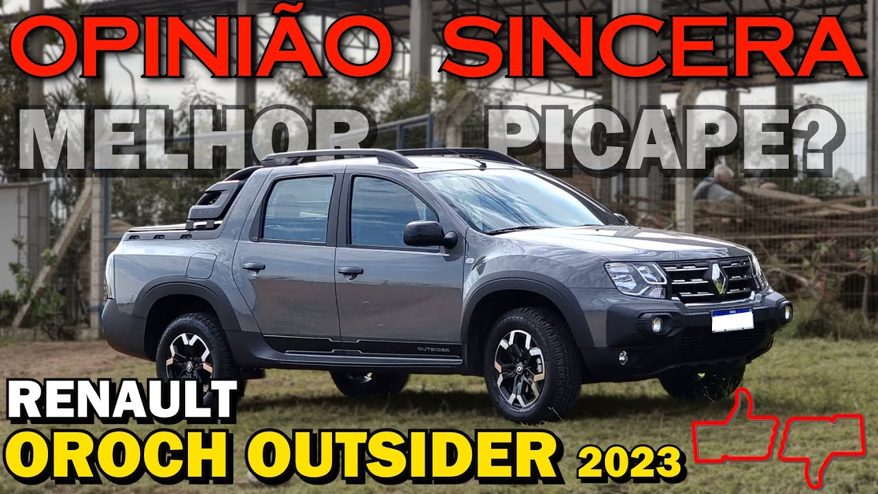 Renault OROCH Outsider 2023 - Motor turbo, câmbio automático, boa mesmo? Preço, consumo, problemas