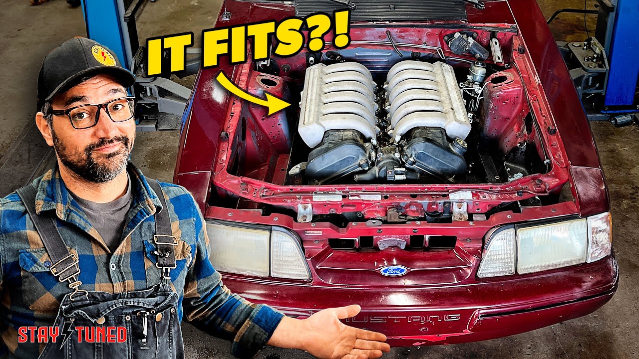 V12 Supercar Engine Swap into 5.0 Mustang...HOW?!