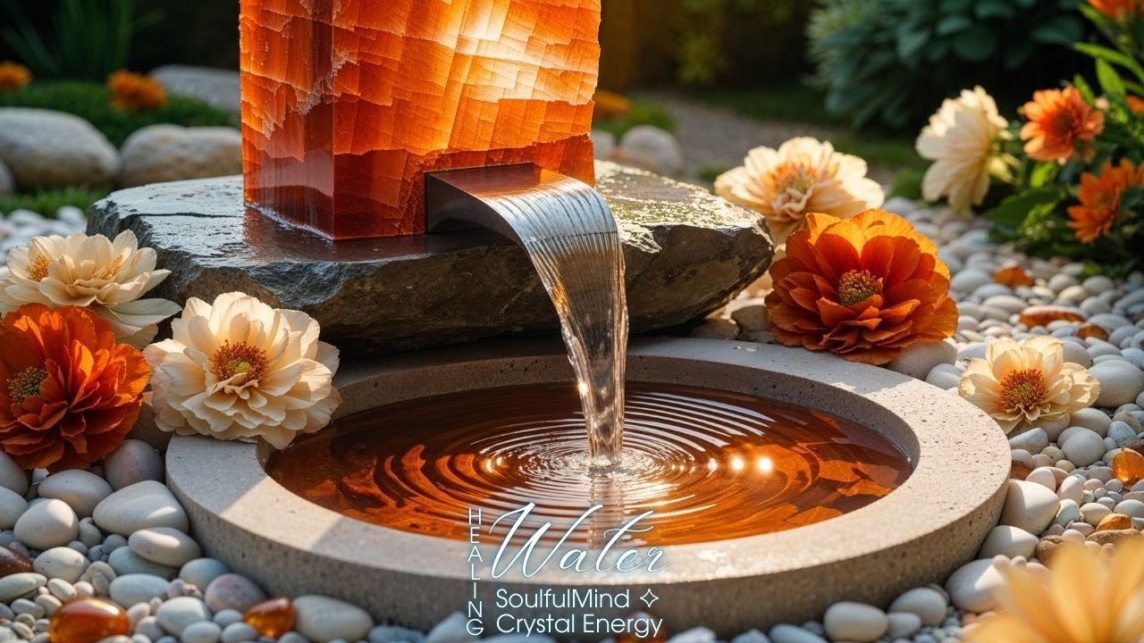 Warm Crystal Water Sounds LIVE 24/7 💧✨ | Deep Sleep, Stress Relief & Healing Energy