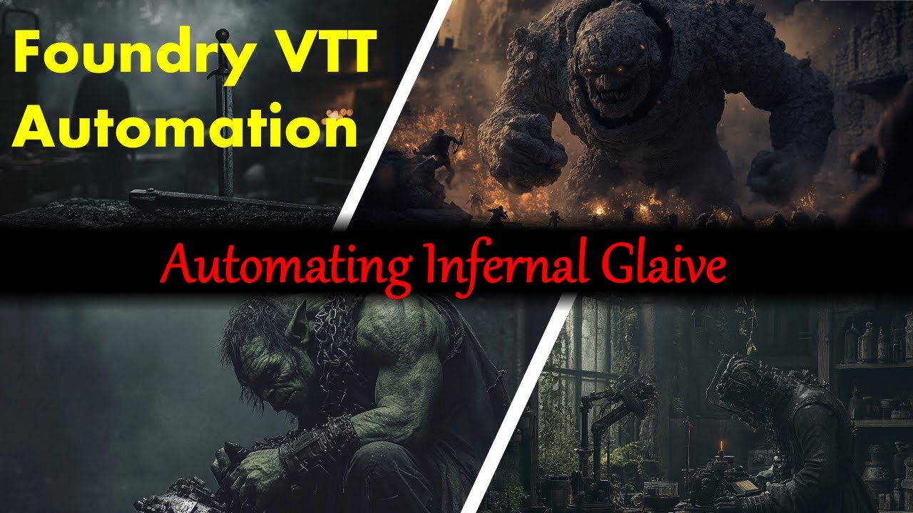 Foundry VTT - Automating Bearded Devil's Infernal Glaive (and similar items)