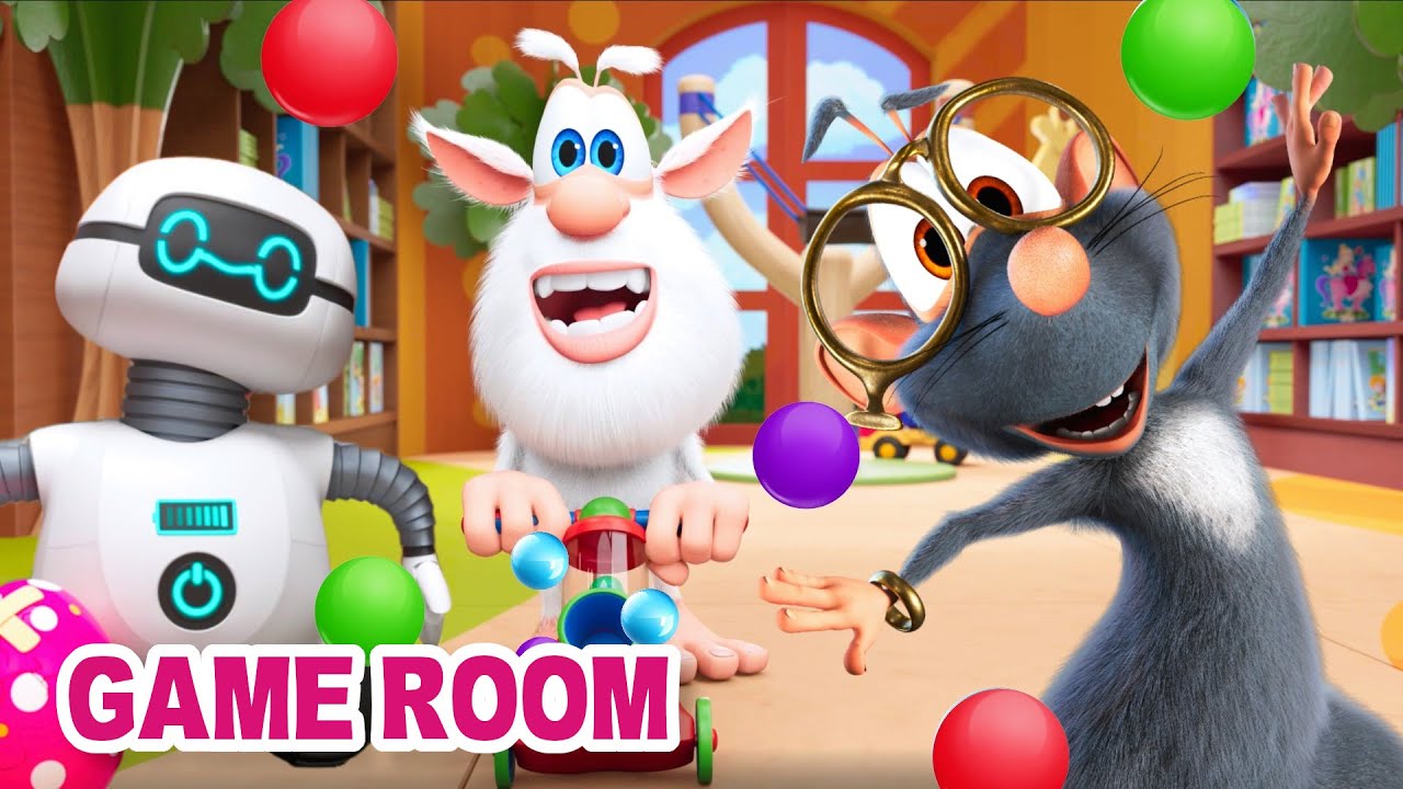 Booba BREAKS Everything in the Game Room! - Cartoon for kids