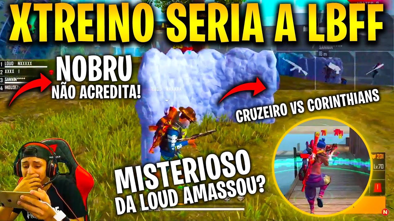 NOBRU FICA IMPRESSIONADO COM JOGADOR MISTERIOSO DA LOUD, JOGAR NO IPHONE E MELHOR QUE NO ROGPHONE 2?