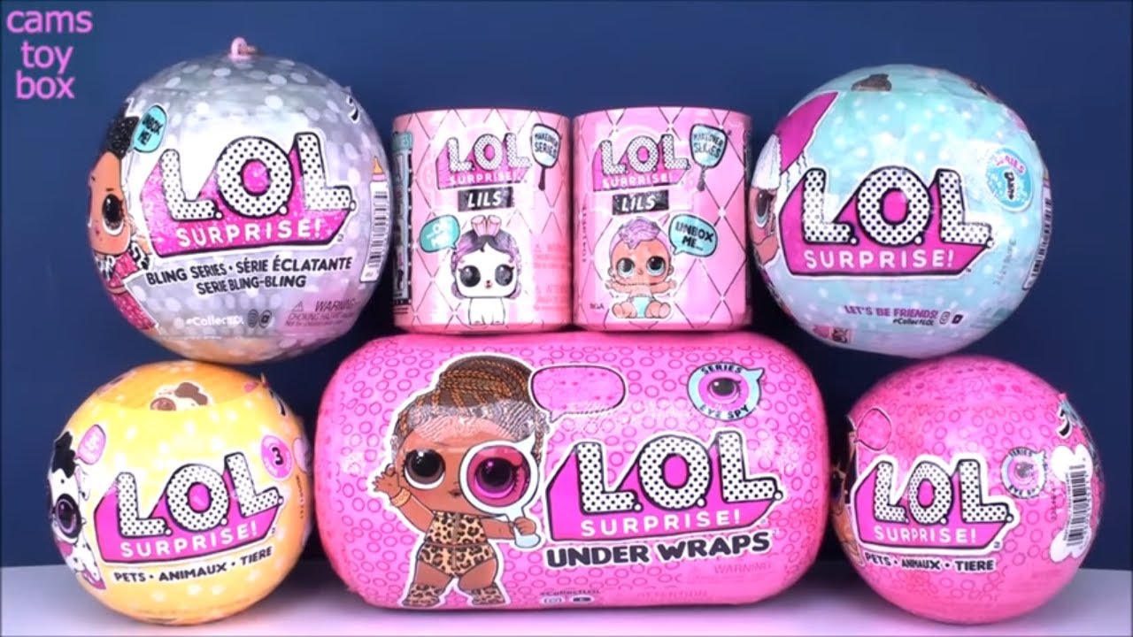 LOL Surprise Series 1 2 3 4 5 LILS PETS DOLLS Распаковка Bling Makeover Игрушки EYE SPY