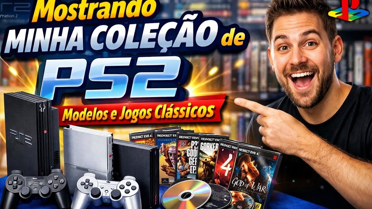 Minha Coleção de PS2 em 2026 | O Console Mais Vendido da História