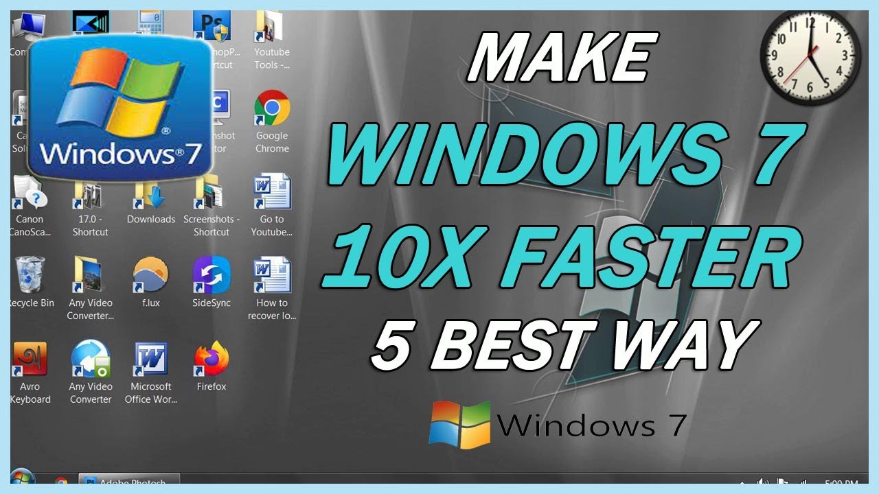 How to make windows 7 faster - speed up windows 7