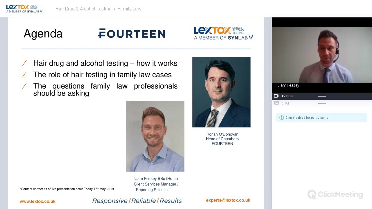 Lextox FOURTEEN Webinar: Hair Drug & Alcohol Testing in Family Law
