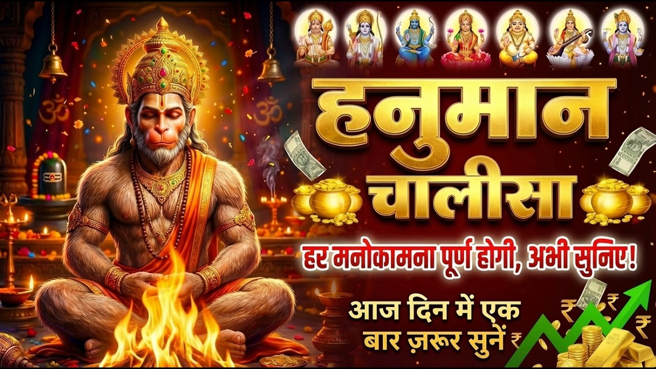 Fast 11 बार हनुमान चालीसा 🚩 आज ही सुनो, अटके काम चल पड़ेंगे और भय टूटेगा #hanumanchalisa