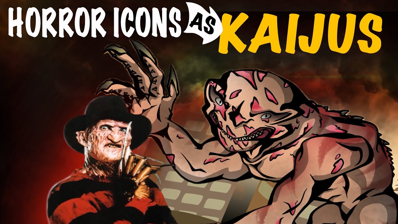 Horror icons as Kaijus (Lore & Speedpaint)￼￼