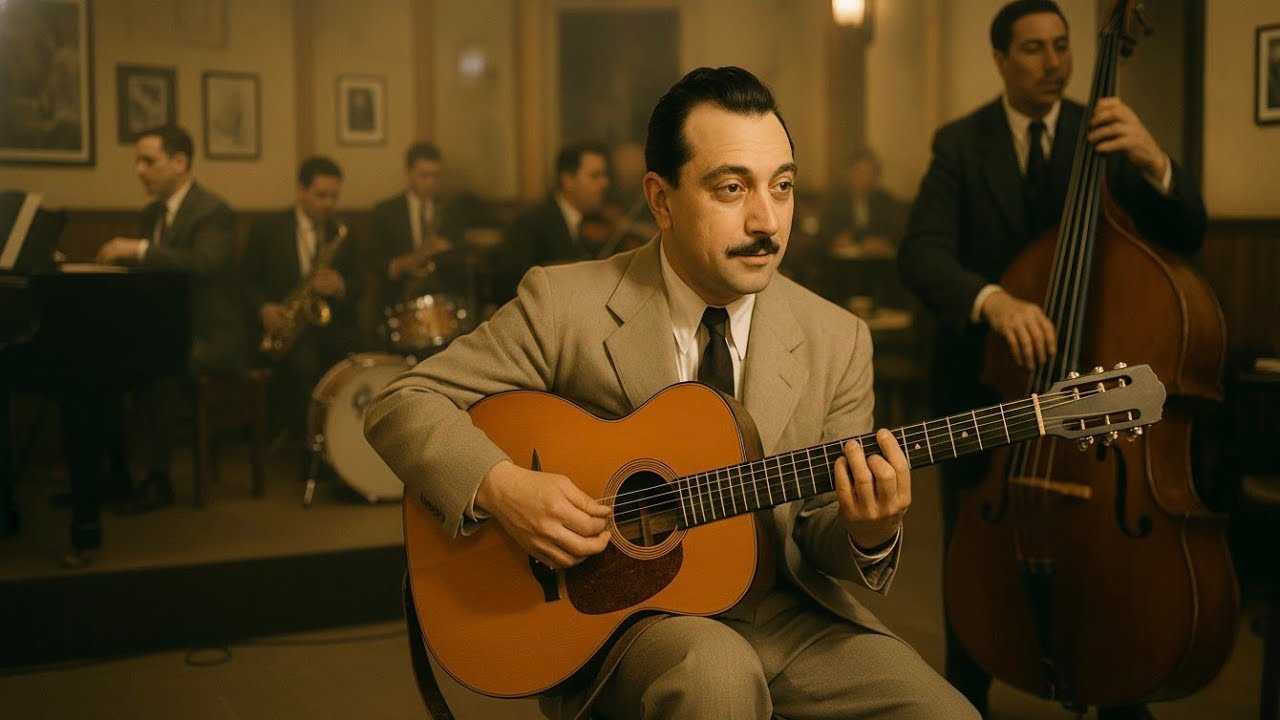 Cheerful Django Reinhardt Spirit – Vintage Gypsy Jazz in Paris