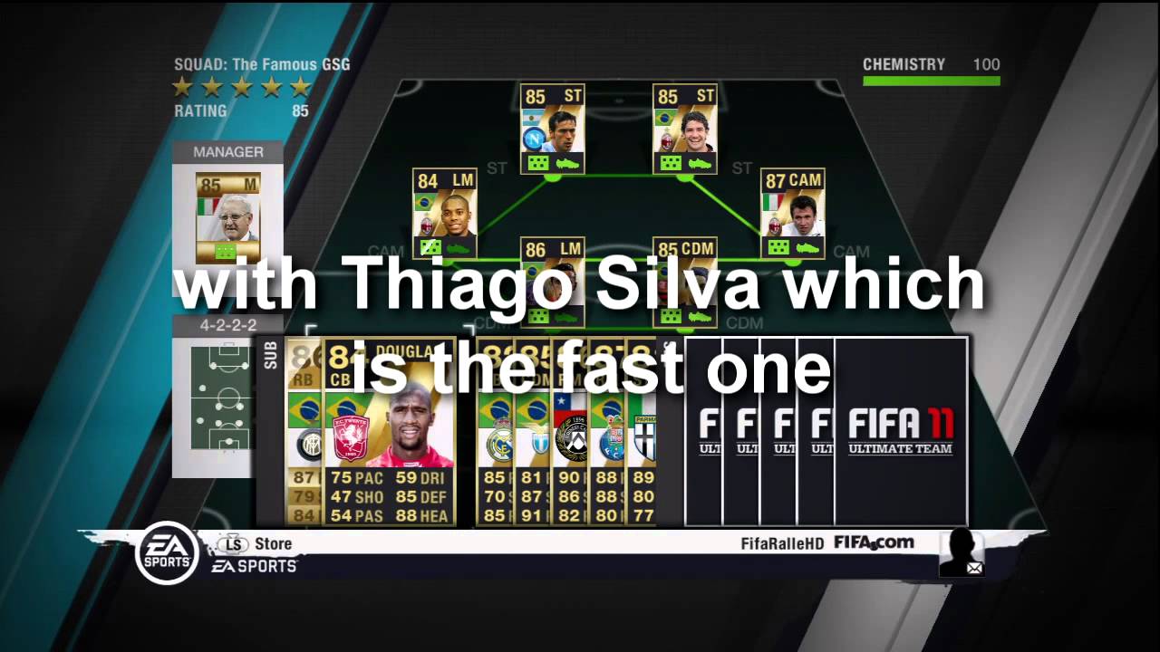 In Form Skill Squad - Ultimate Team Fifa 11