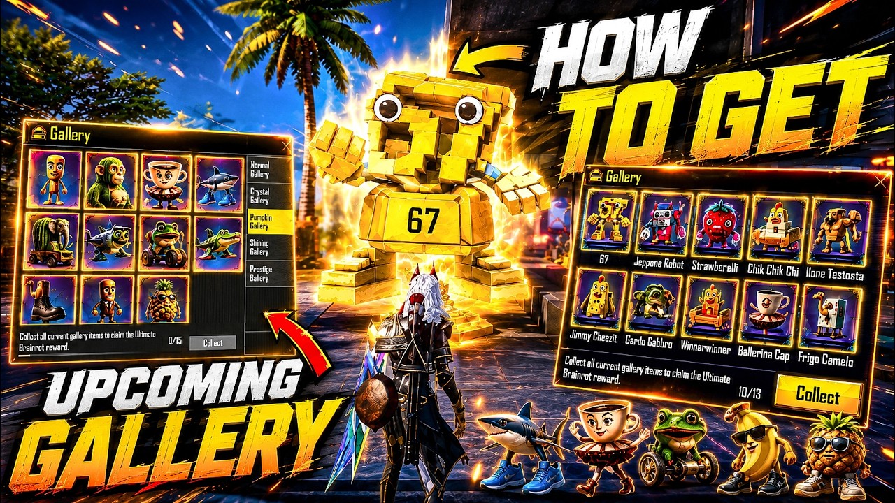 HOW TO GET SHINING GALLERY BRAINROT IN BGMI / 4.6 UPDATE BRAINROT MODE CHANGES