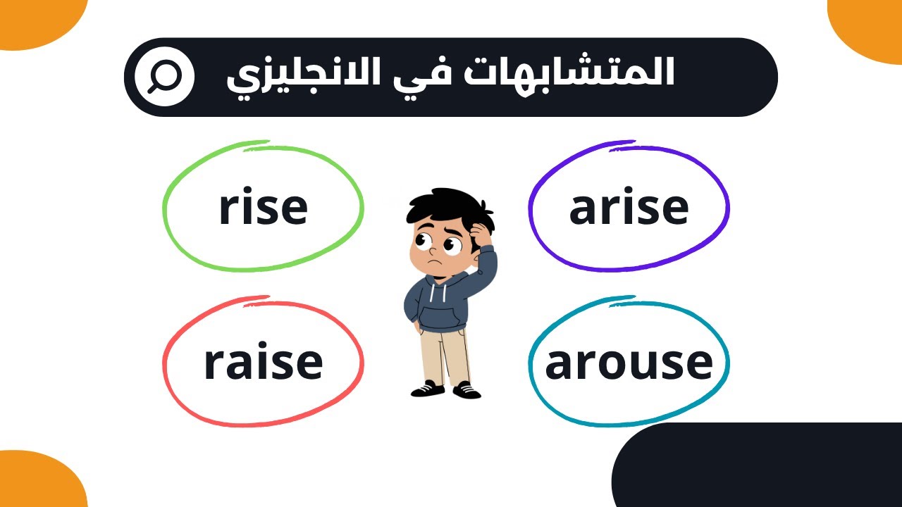 الفرق بين فعل raise - rise - arise - arouse || المتشابهات في الانجليزي || #انجليزي_ثانوية_عامة